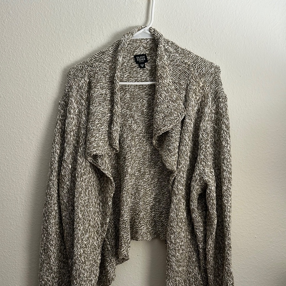 Eileen fisher open front cardigan 1X